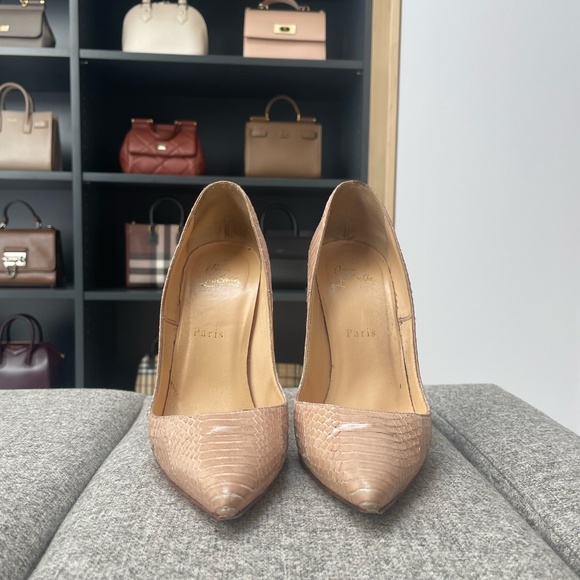 Christian Louboutin So Kate, Watersnake Nude, EU38.5 (fits a US7.5 or US8) - Picture 3 of 7